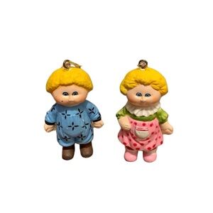 Set of 2 vintage cabbage patch kids ornaments